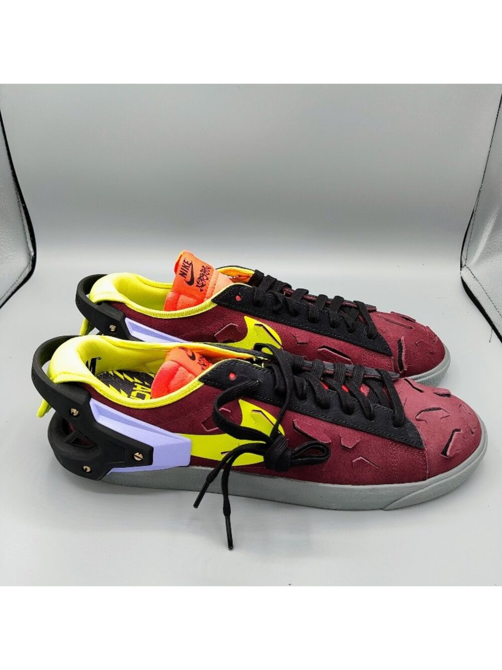 New in Box Mens Nike Blazer Low x Acronym Night Maroon Sneakers (Size 10.5)